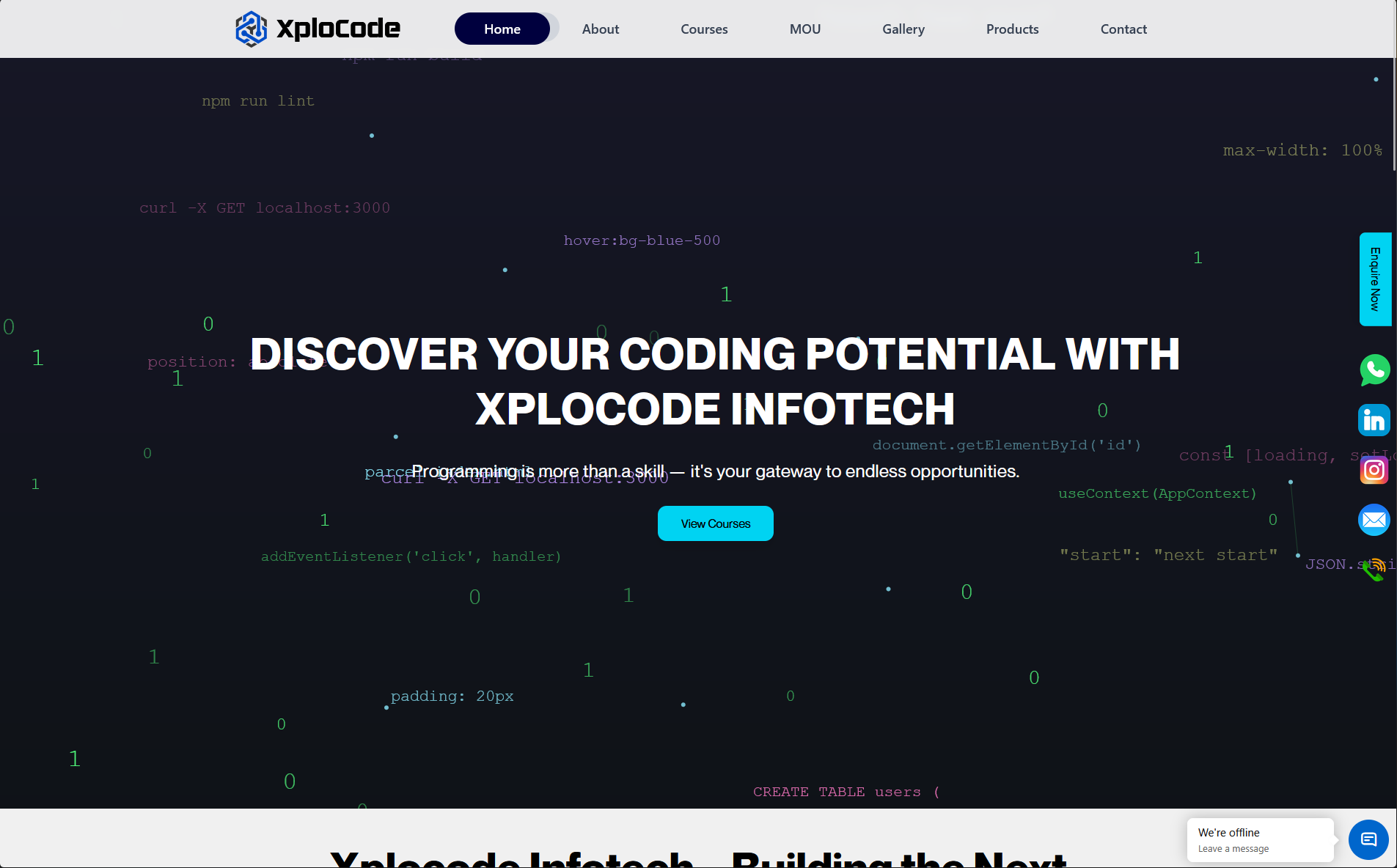 Xplocode Official Website